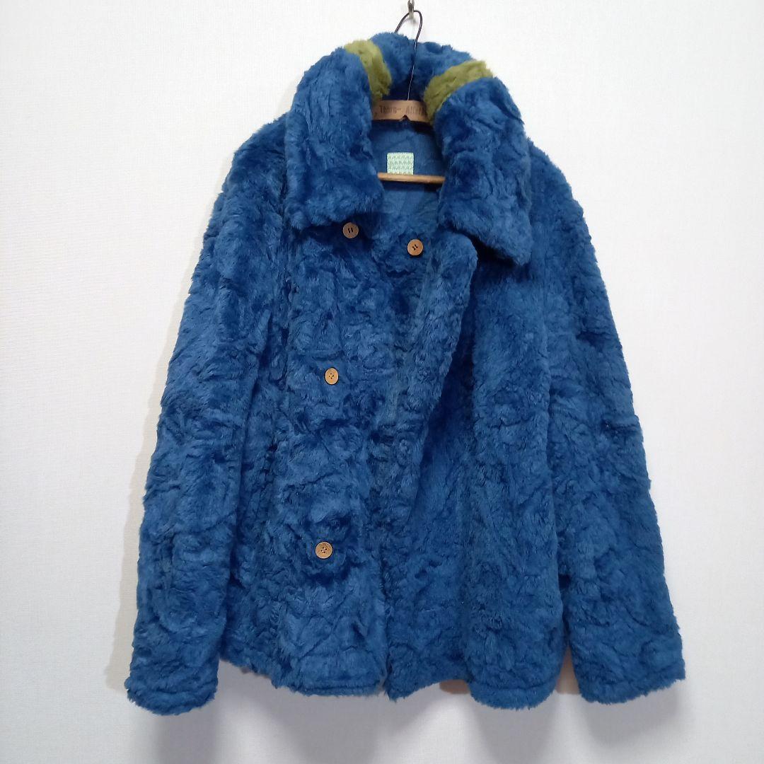 極美品 SHANTii フェイクファー ピーコート M 毛皮 ファーコート