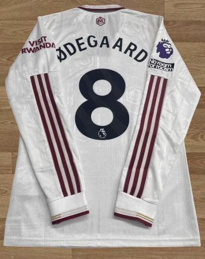 25/26 アーセナル セカンドアウェイ #8 ウーデゴール 長袖ユニフォーム