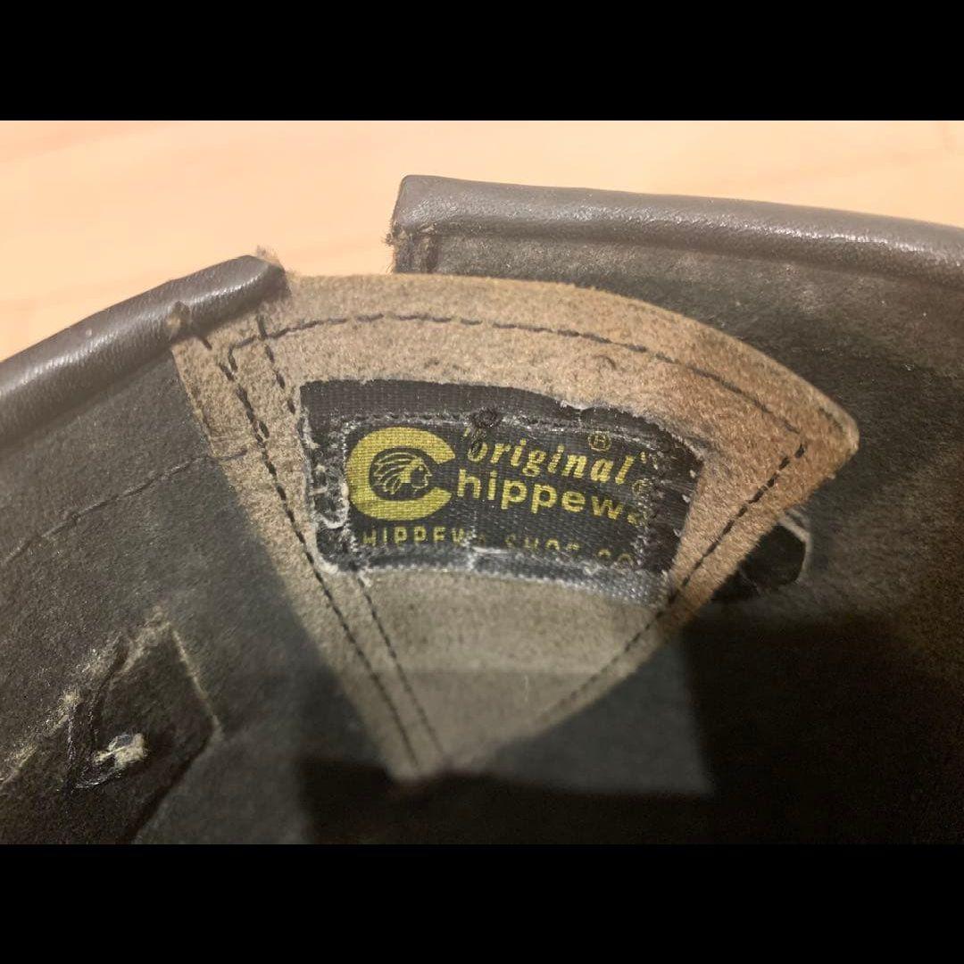 チペワ エンジニアブーツ バイク バイカー ツーリング 黒 レザー 27cm