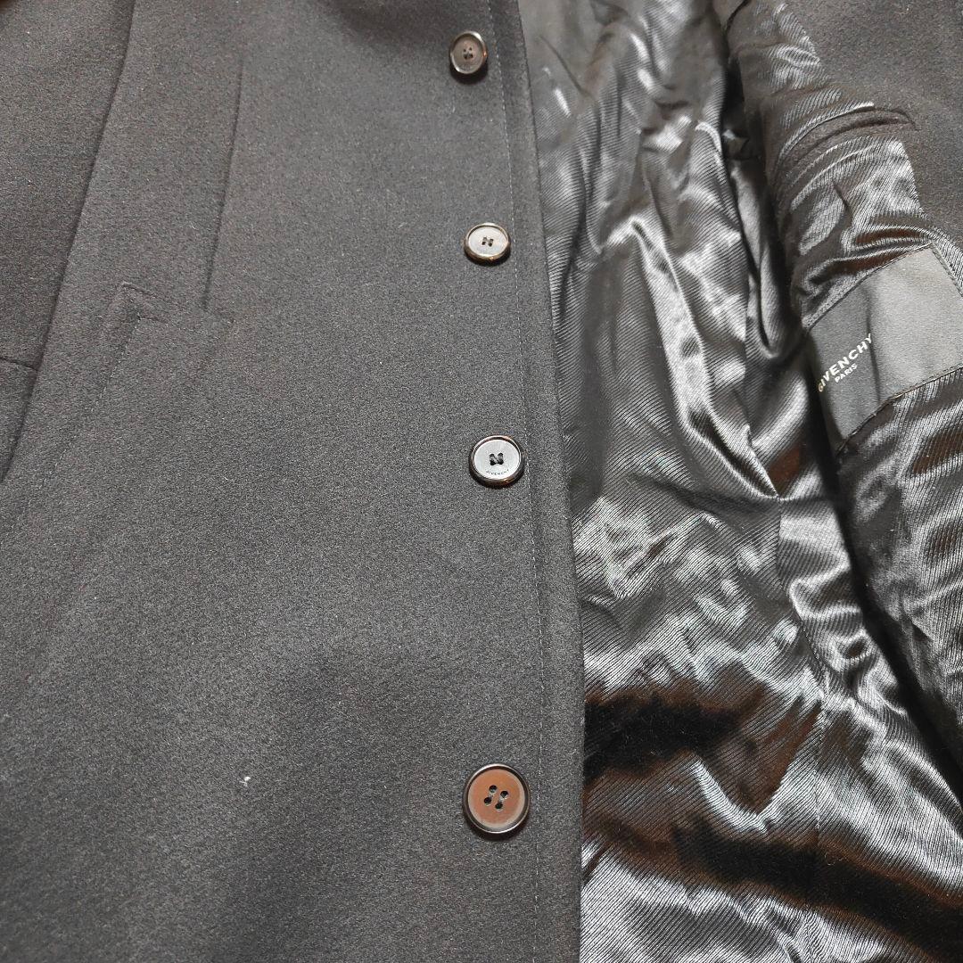 美品✨GIVENCHY スタンドカラー ウールコート ロング丈 ブラック 44
