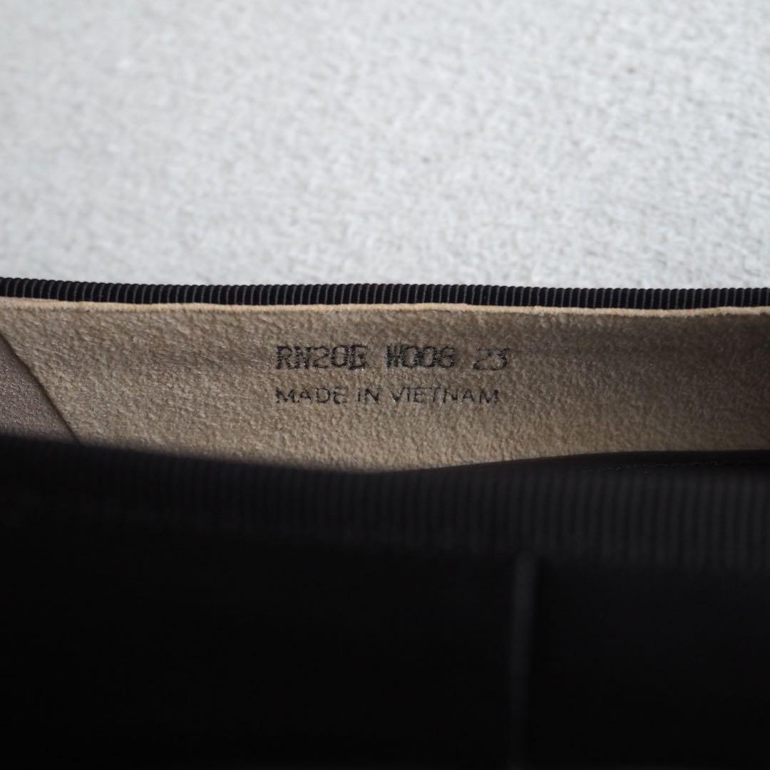 新品 REGAL リーガル バレエシューズ フラットシューズ 黒 23cm