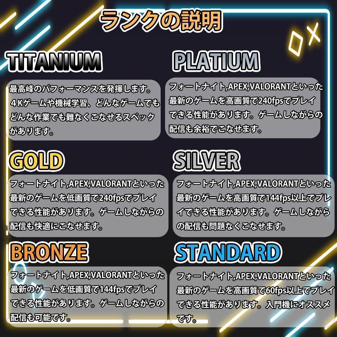 【TITANIUM】✨高性能✨白い光る✨ゲーミングPC✨RTX3080①