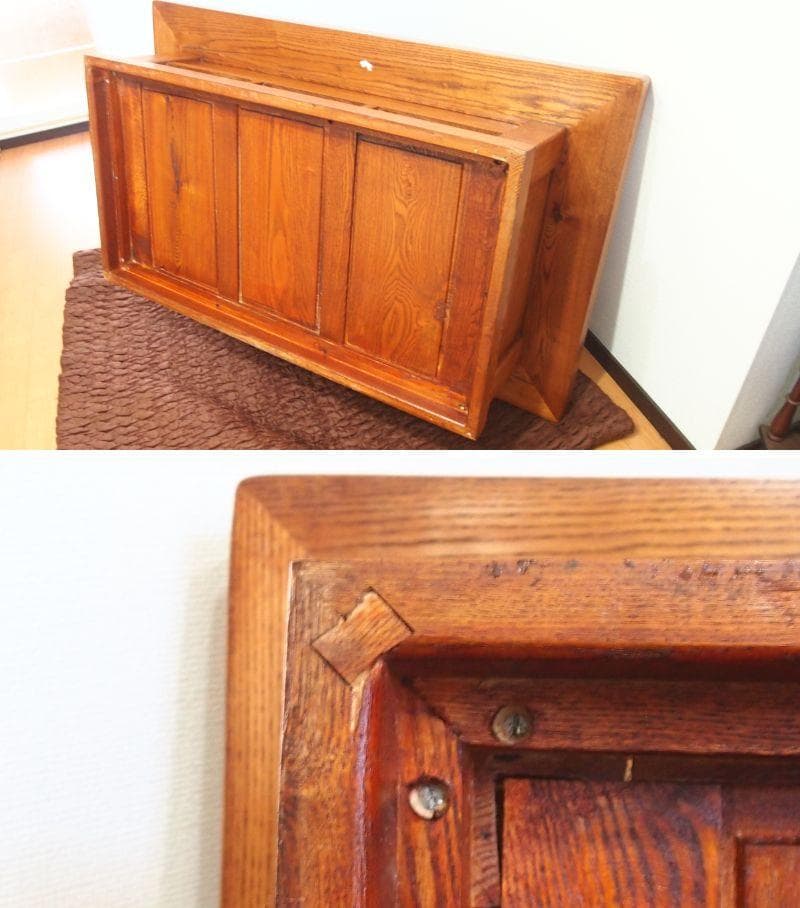 【美品】関西火鉢 囲炉裏テーブル 欅(ケヤキ) 無垢 燗銅壺 他付属品多数 家具