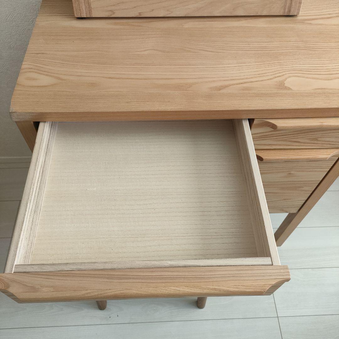 【超美品】unico★CLARUS-mini木製ドレッサー