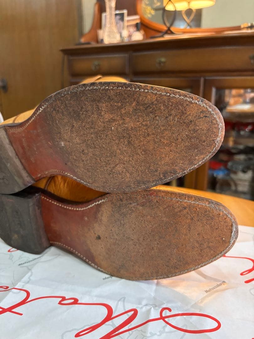 ジャスティン Justin オーストリッチ　ウエスタンブーツ　ブラウン系