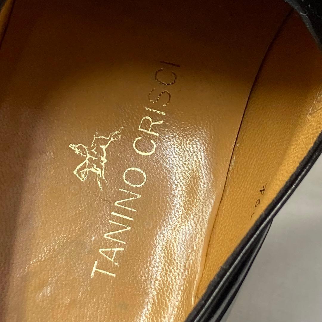 EJ18 タニノクリスチー　ブラックレザー ドレスシューズ　サイズ6