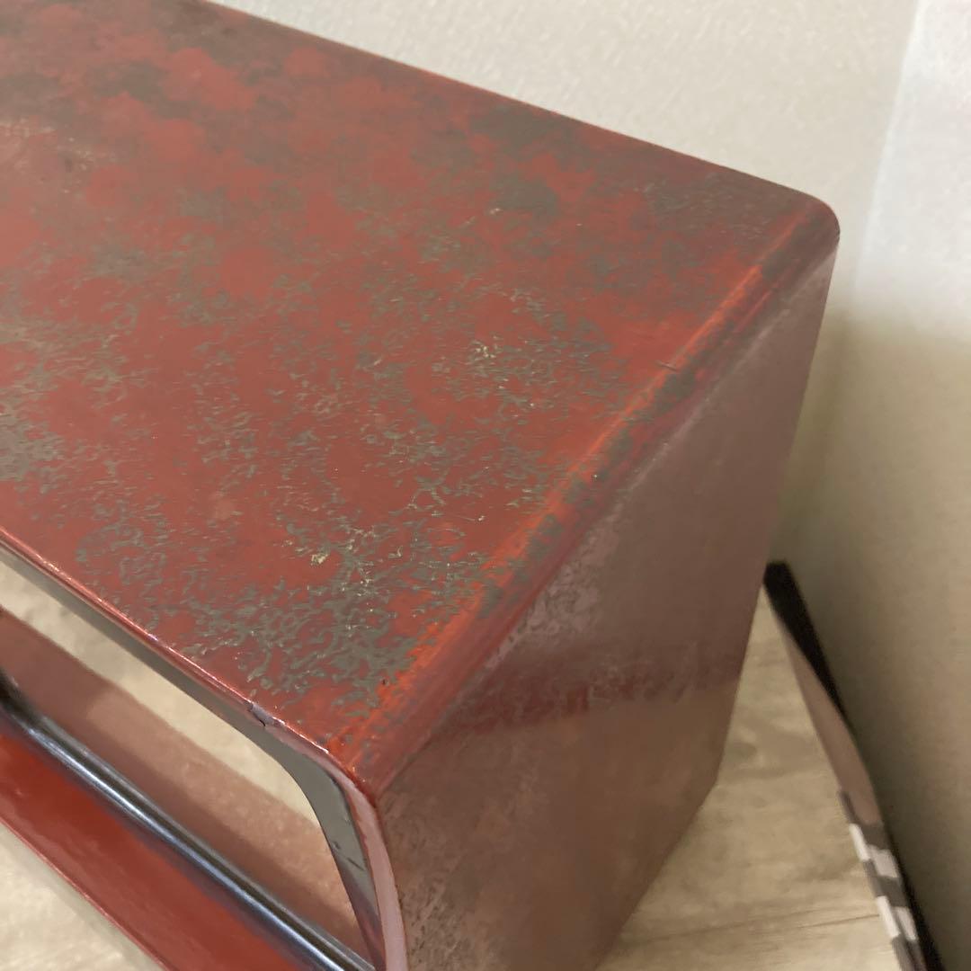 大正〜昭和初期　時代箪笥　小箪笥　アンティーク〈検 漆塗り　蒔絵　茶箪笥　飾り棚