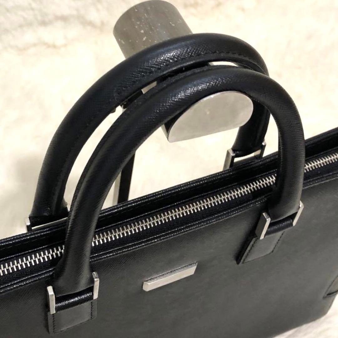 未使用✨バーバリー レザー　ビジネスバッグ ブリーフケース ブラック