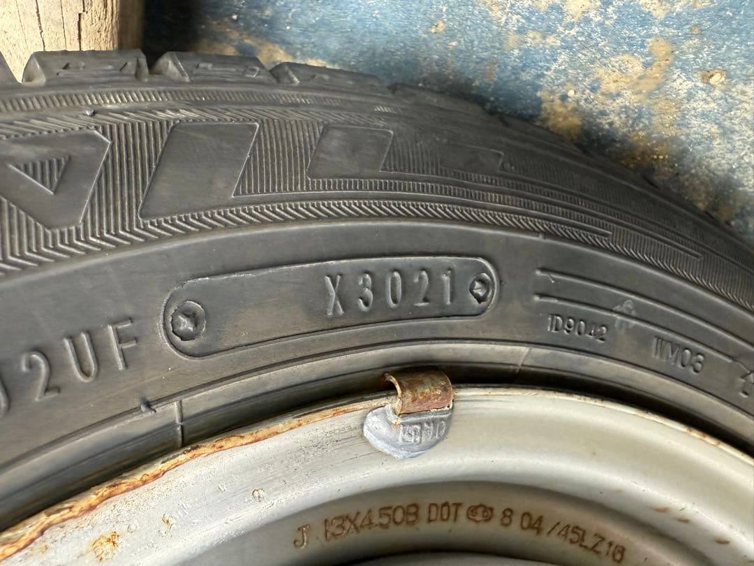 tkoダンロップスタッドレス155／65R13 73Qホイールセット深溝