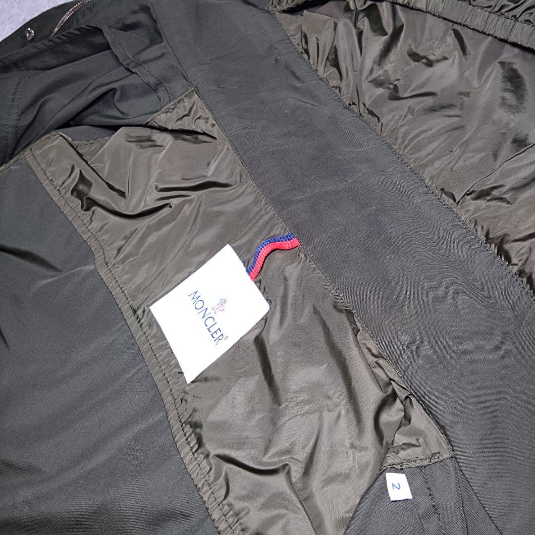 美品モンクレール、モッズコートジャケット、ダブルジップ、ルーマニア、QRコード