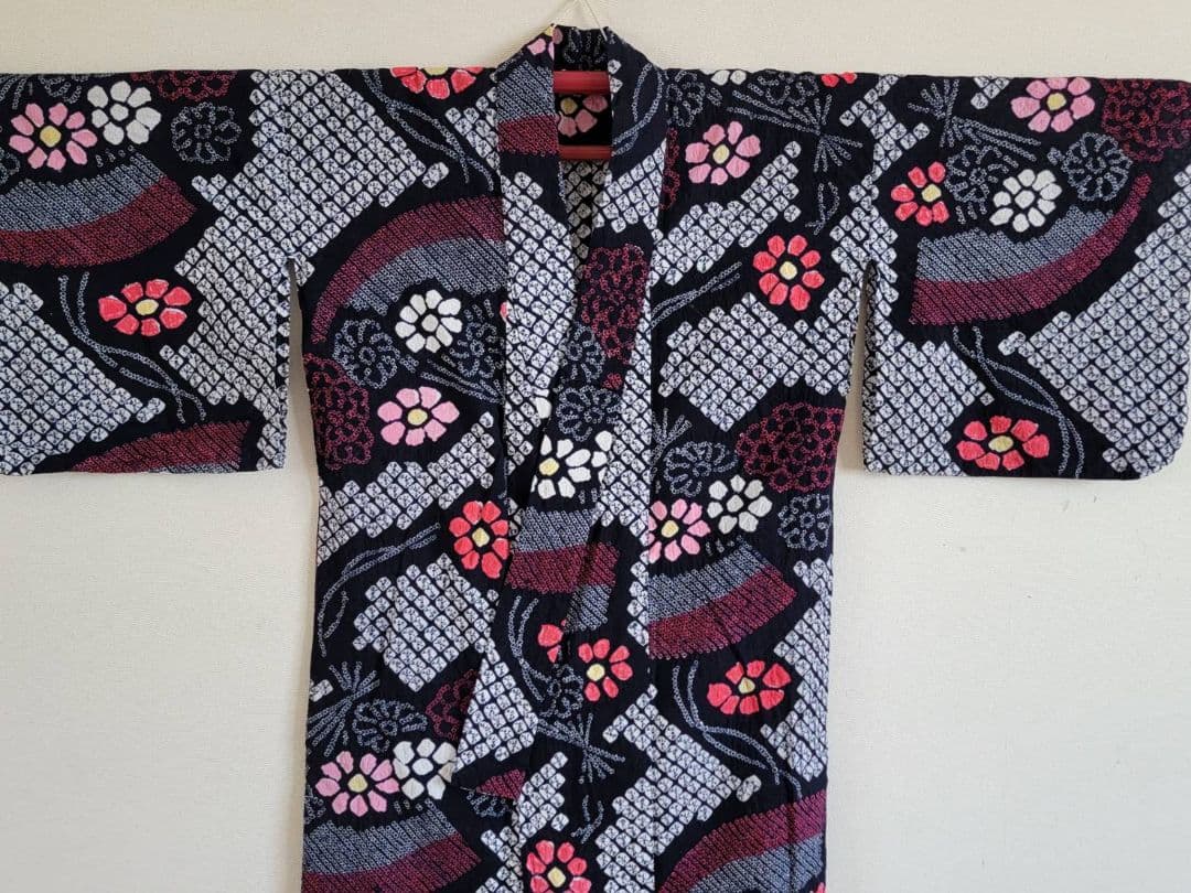 有松鳴海絞り　浴衣　美品
