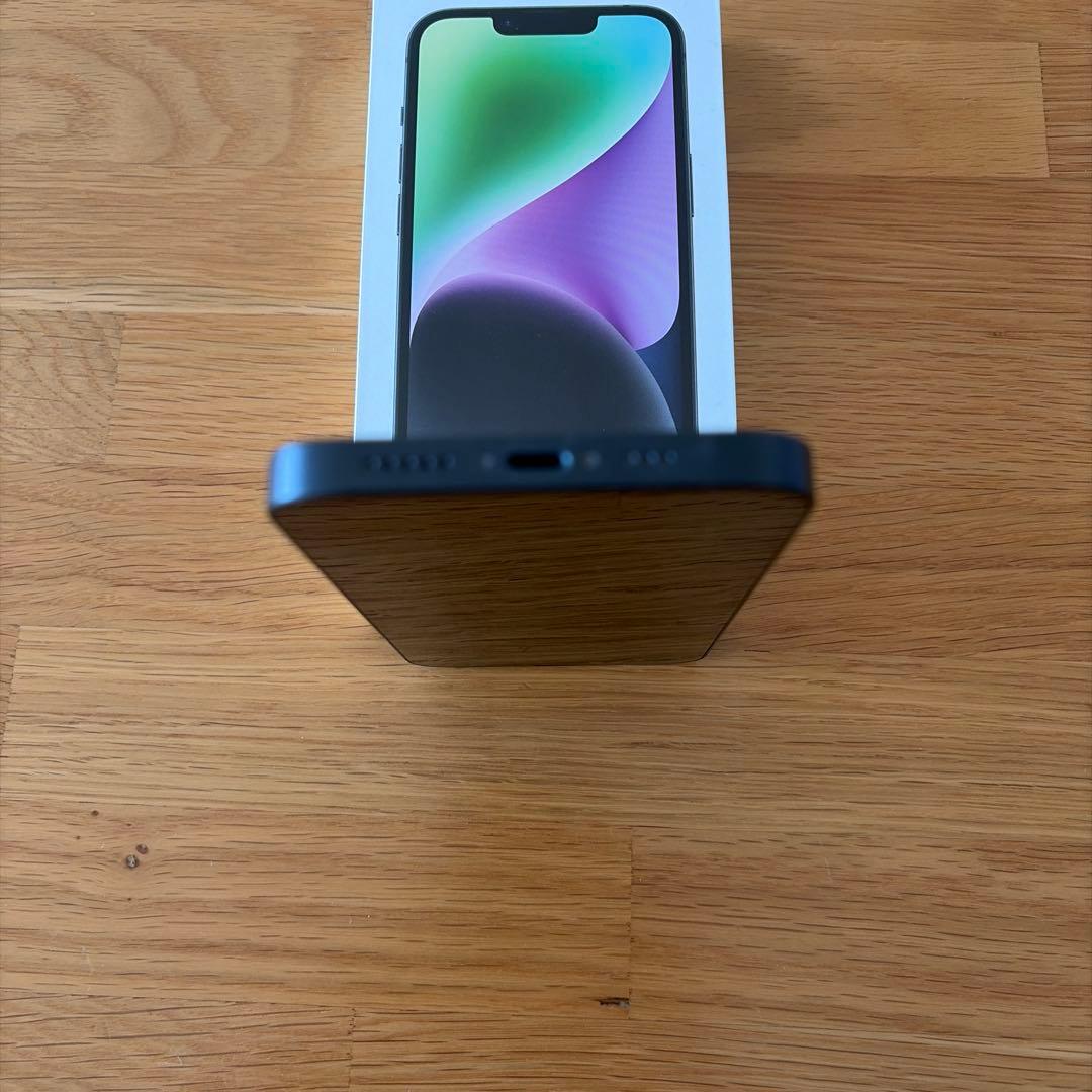 iPhone14本体 ミッドナイト 128GB au iFaceカバー2点付き