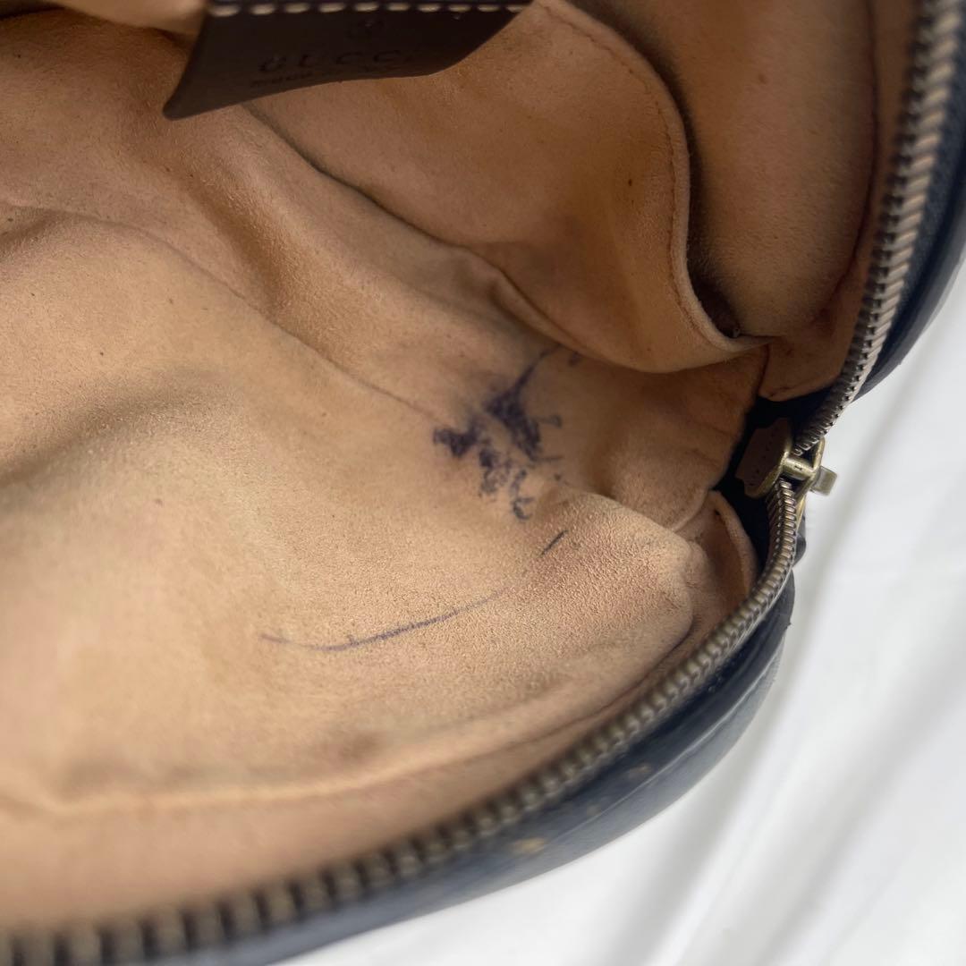 【美品】GUCCI グッチ マーモント ブラック ウエスト ボディバッグ バッグ