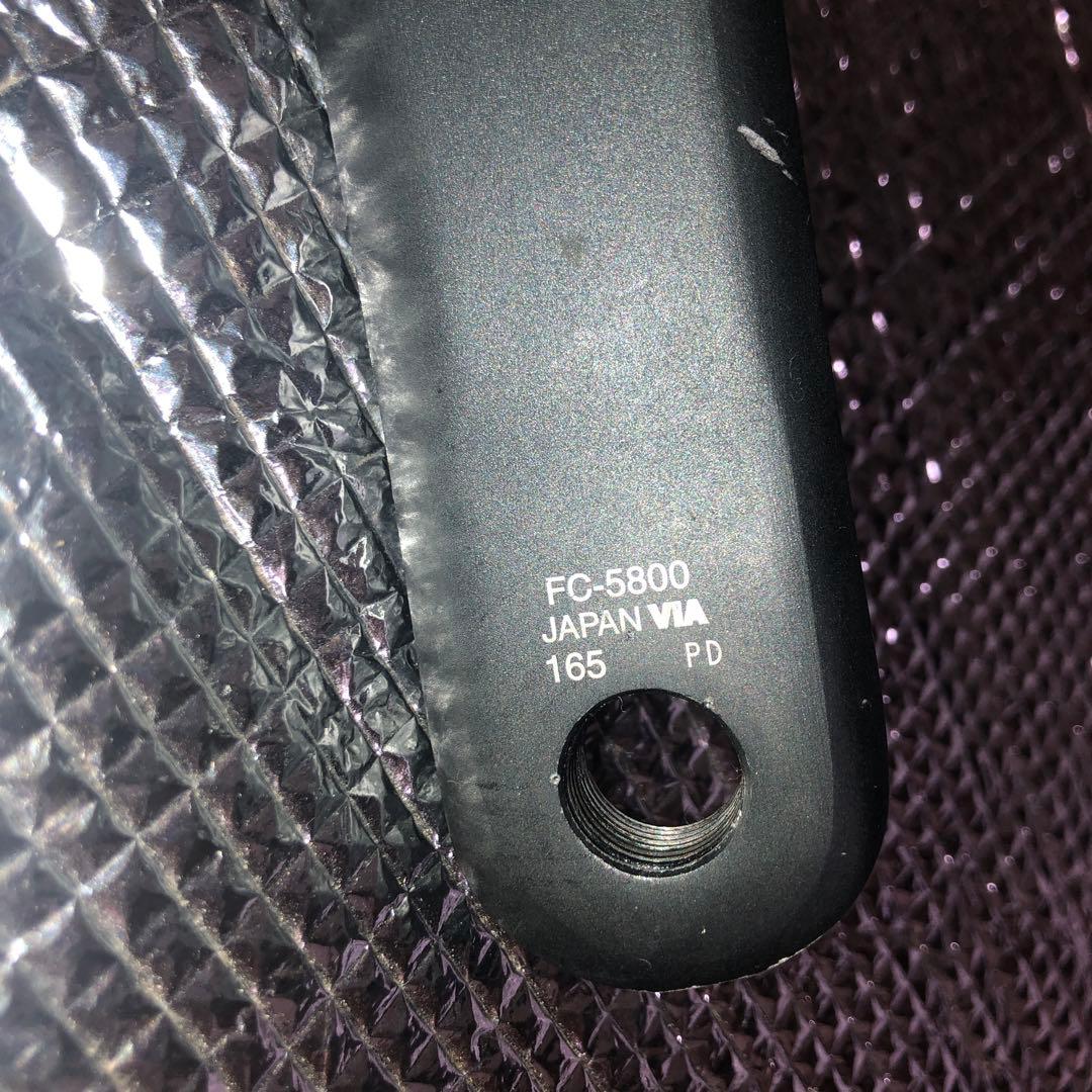 SHIMANO 105 FC-5800クランクセット 165mm11s52/36