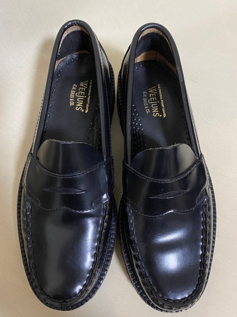 GH.BASS ジーエイチバス　ローファー BA11535w 24cm ブラック