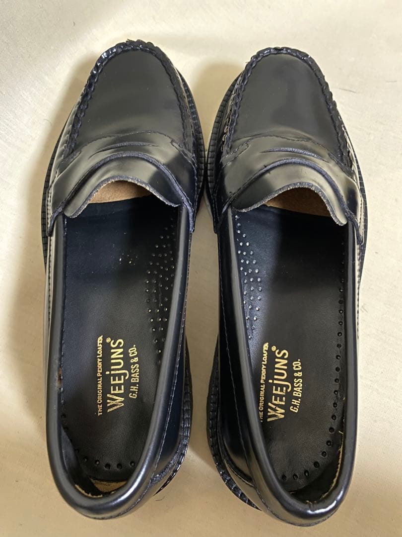 GH.BASS ジーエイチバス　ローファー BA11535w 24cm ブラック