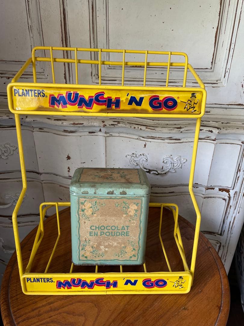 アンティーク　ワイヤー　ディスプレイ　ラック　スタンド飾り棚Mr.PEANUTS