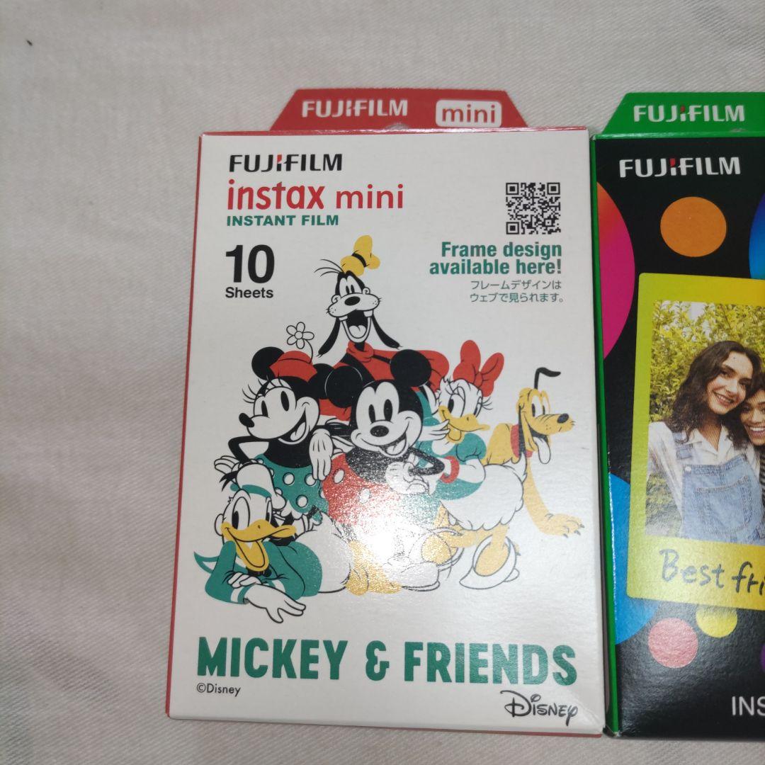 新品　チェキ　instax mini 10シート　ミッキー＆フレンズ　レインボー