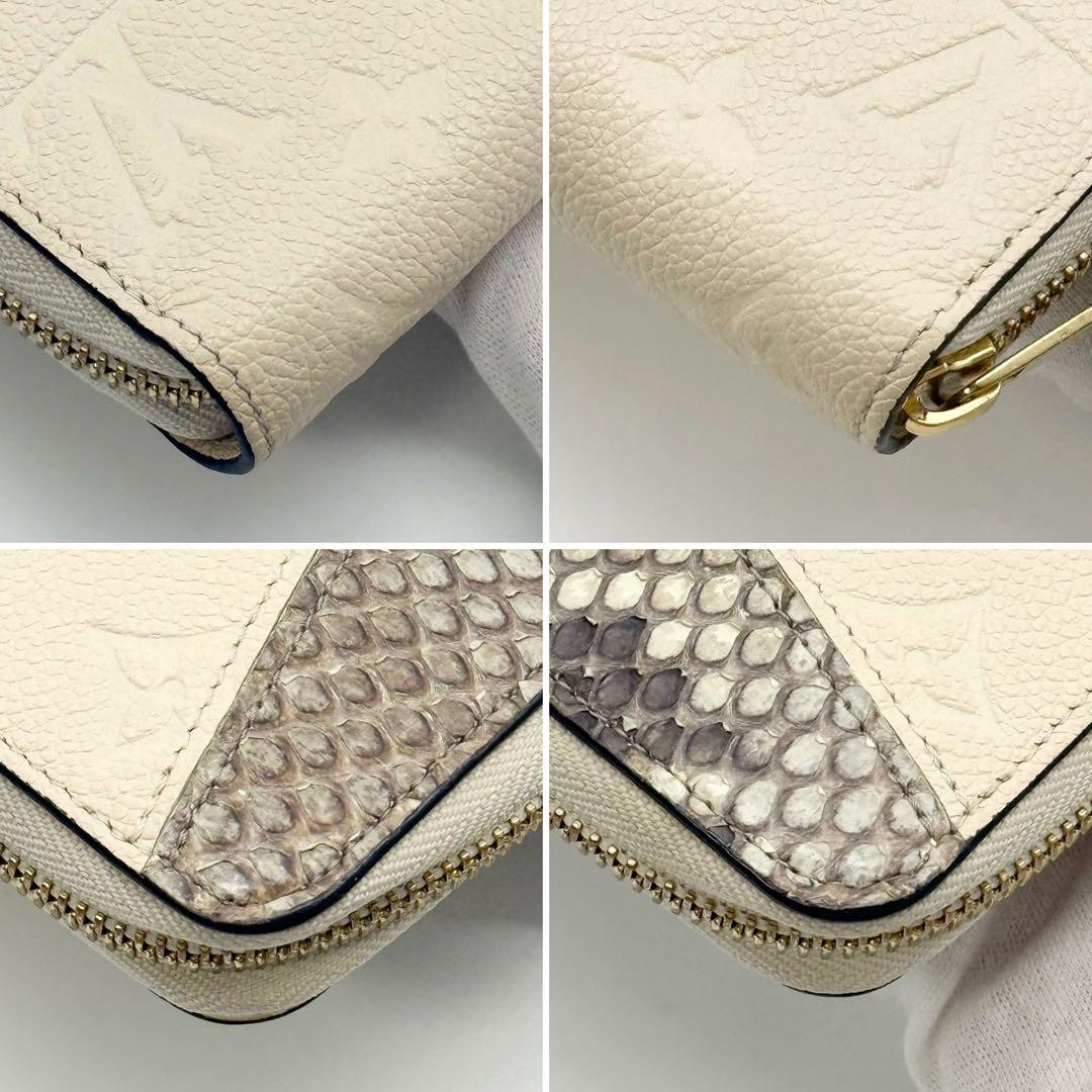 超極美品激レア✨ルイヴィトン アンプラント パイソンジッピーウォレット ベージュ