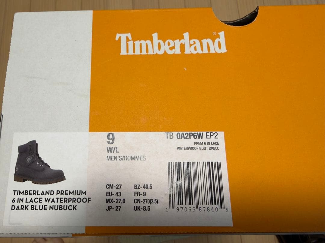 Timberland 6インチ プレミアムブーツ TB0A2P6Ｗ　27.0