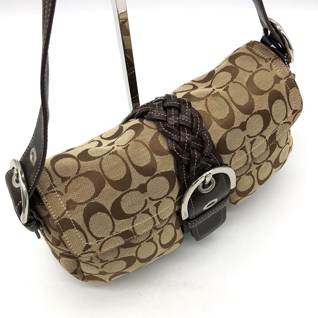 ✨極美品✨コーチ ワンショルダーバッグ ソーホー シグネチャー キャンバス