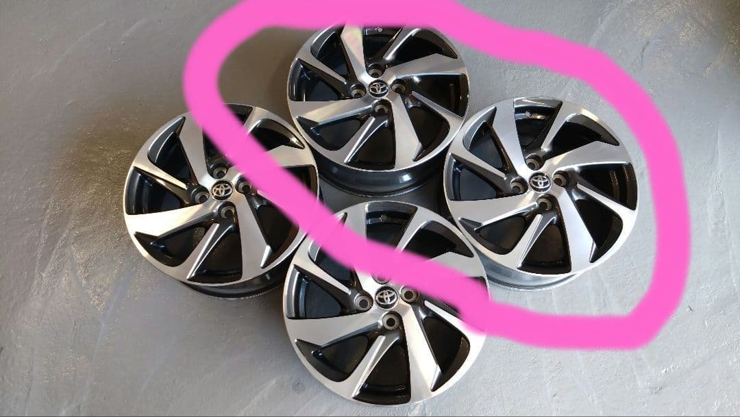 和久様②　トヨタ　アクア　クロスオーバー　純正　ホイール　2本セット