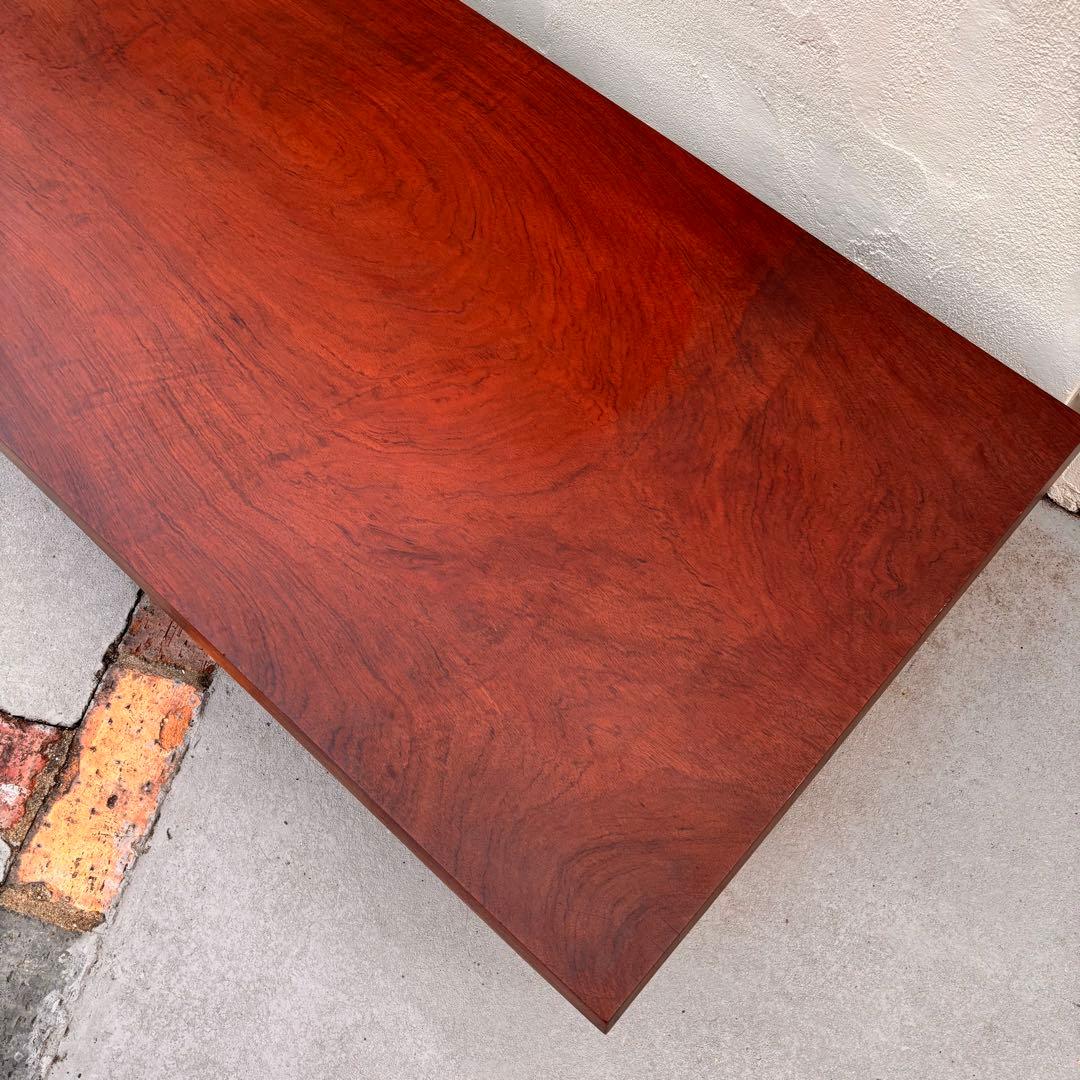 アンティーク 無垢材 一枚板センターテーブル 硬質で重厚な一枚板　ローテーブル