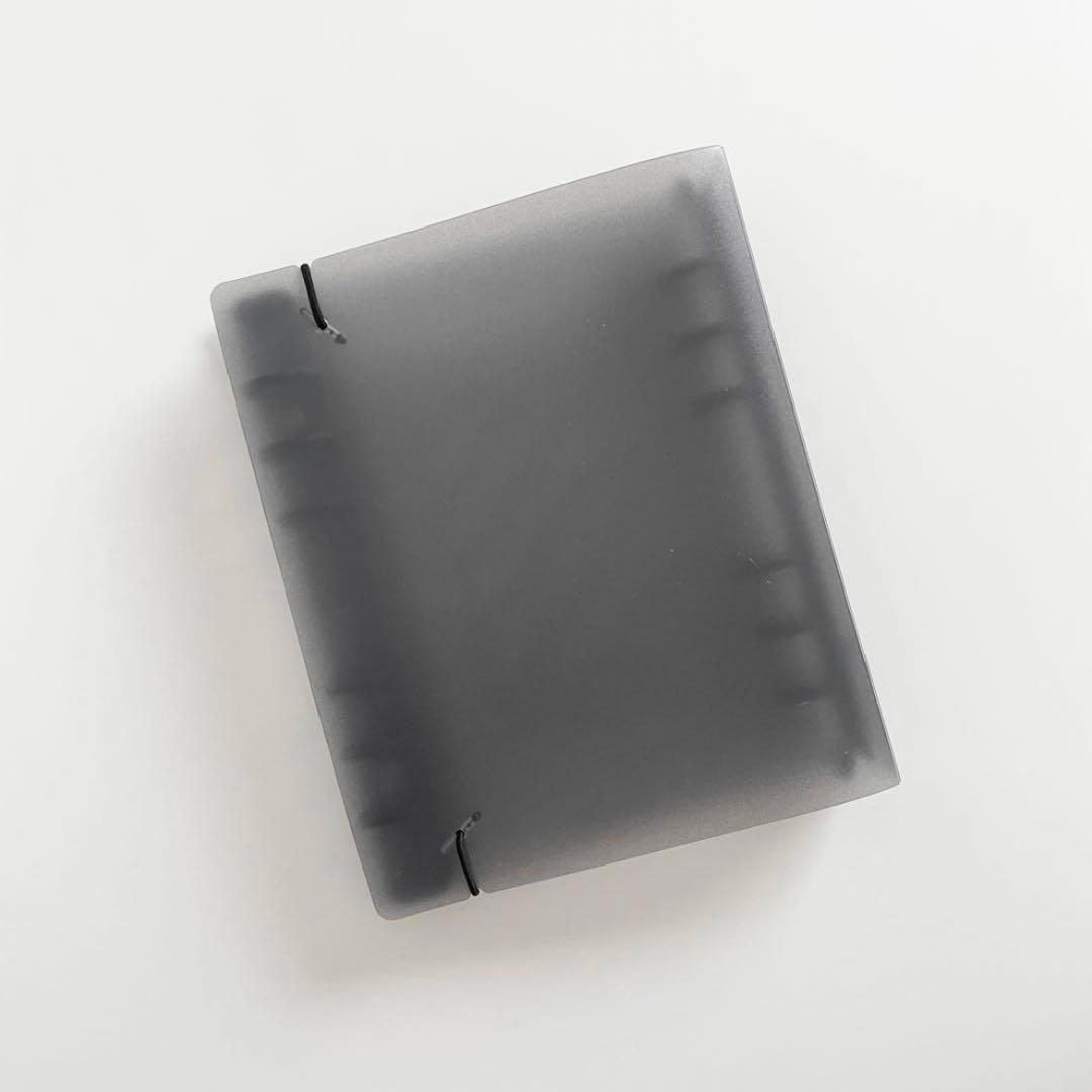 もも　韓国　貯金　バインダー　ダブルリングバインダー　白　14 黒　4