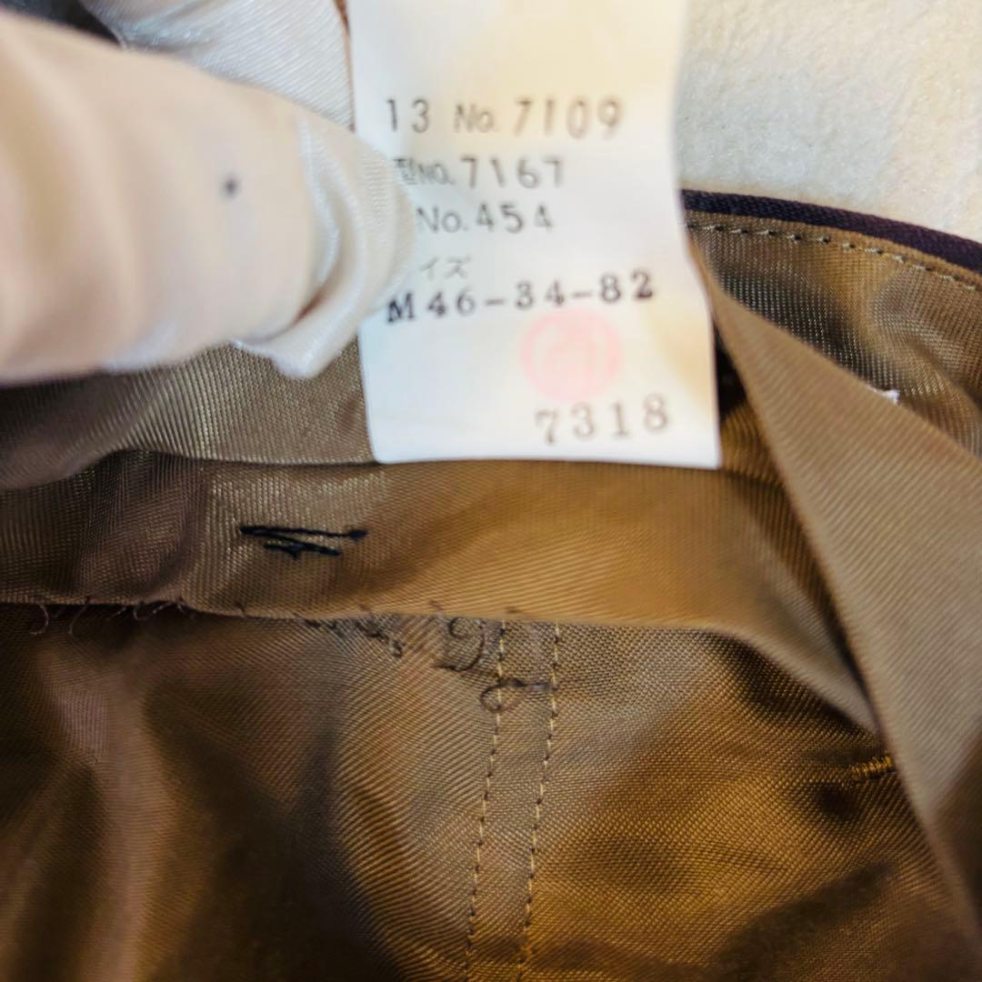 LANVIN スーツ ダークボルドー M 記名あり