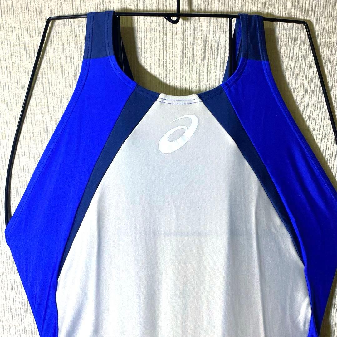 アシックス　asics 競泳水着　レディース　ALS86T ホワイト　Lサイズ