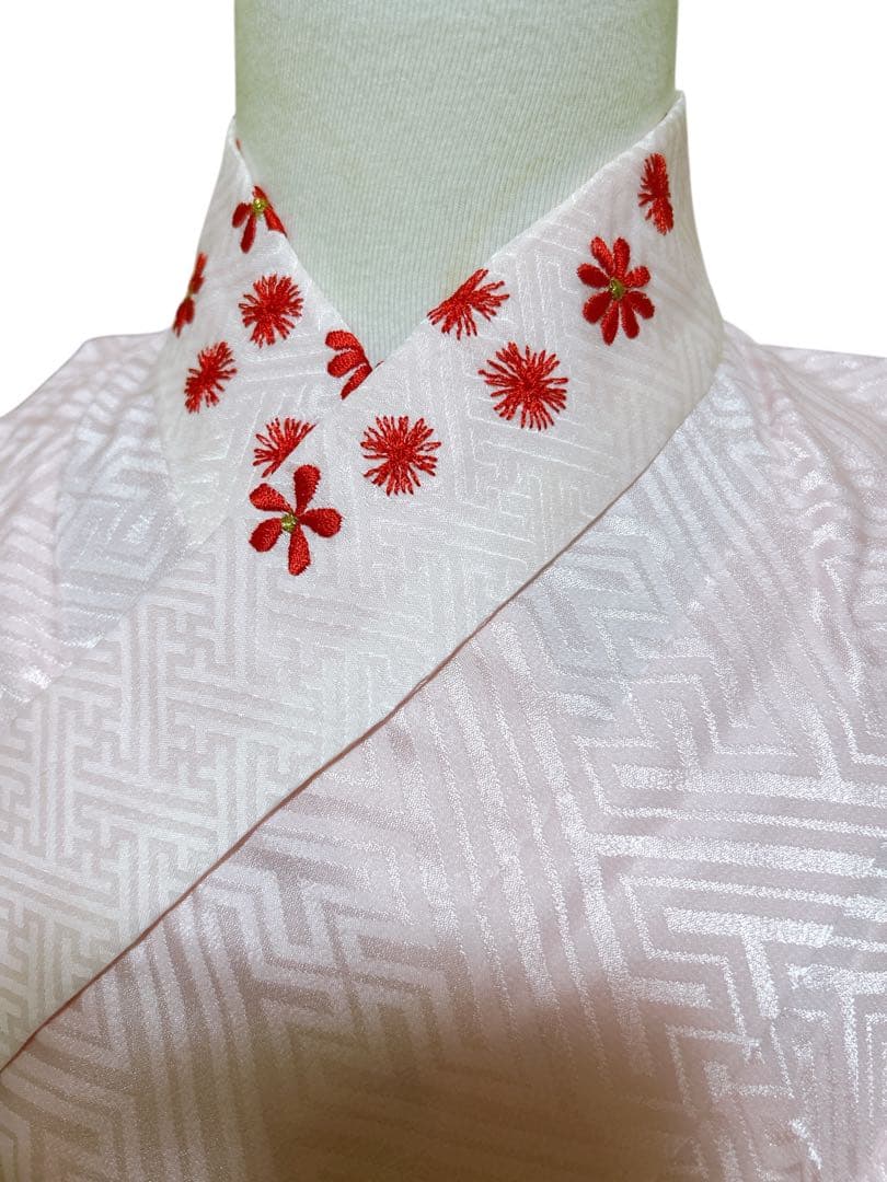 豪華正絹完全フルセット♡七五三　7歳　女の子　ピンク系　髪飾り　パール付帯締め