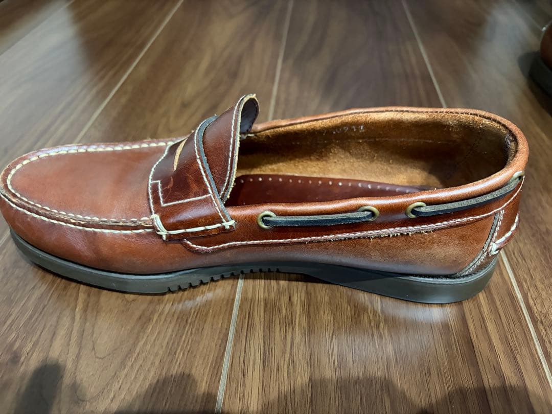 パラブーツ　ローファー　デッキシューズ　　レザー　ブラウン