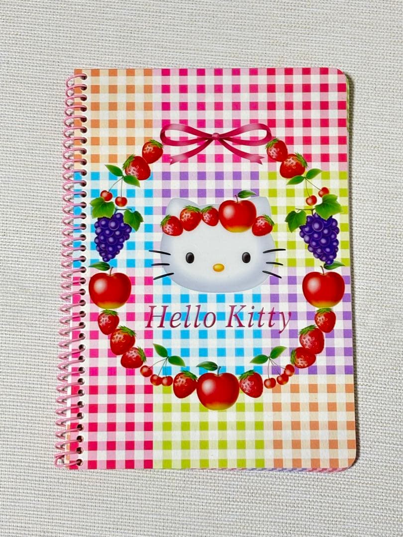 希少 ハローキティ✨フルーツ柄 ノート メモ帳 布巾 4点セット新品未使用