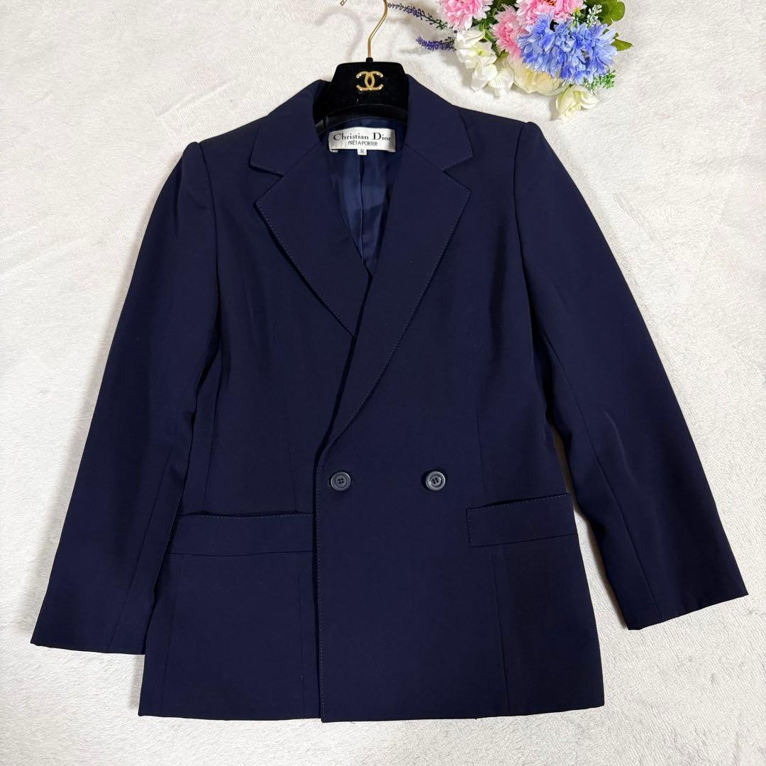美品★Christian Dior★紺ブレ テーラードジャケット ネイビー S
