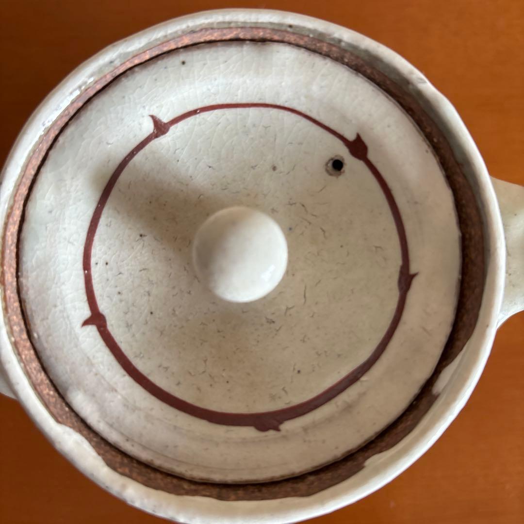 藤田佳三氏作 赤絵急須と湯呑みセット