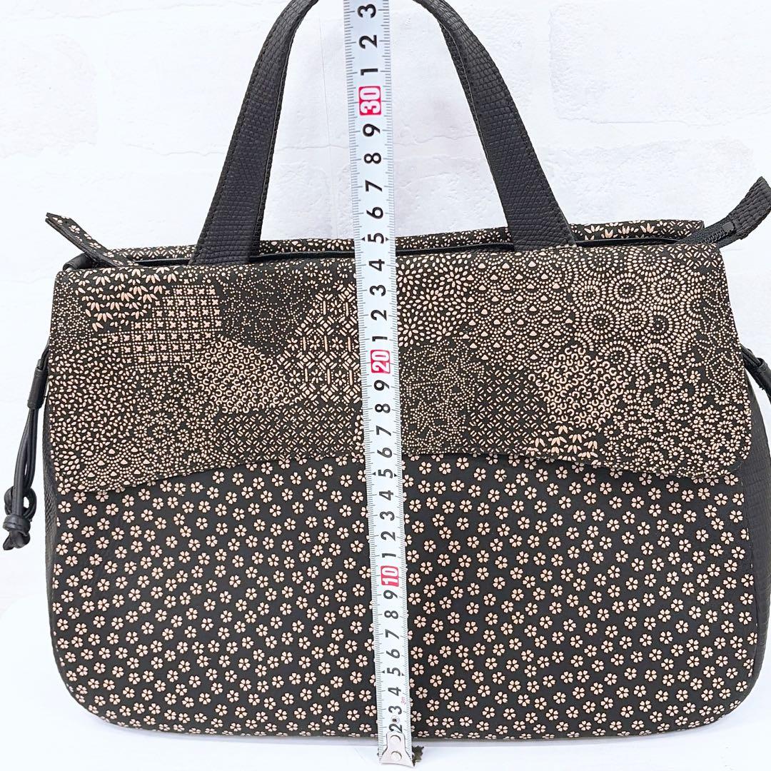 【shino】印傳 バッグ ショルダーバッグ ハンドバッグ 2WAY 柄