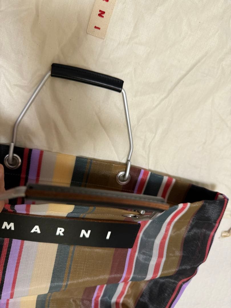 MARNI★カフェストライプバック