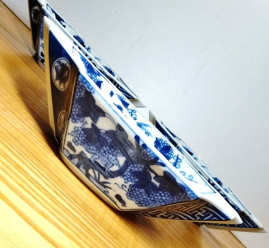 ☆ 平安三楽 清水焼 舟型鉢