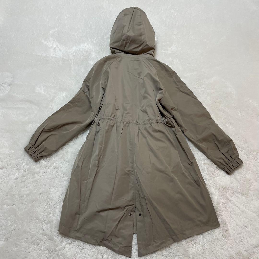 美品 theory luxe モッズコート キルティングライナー フード 38