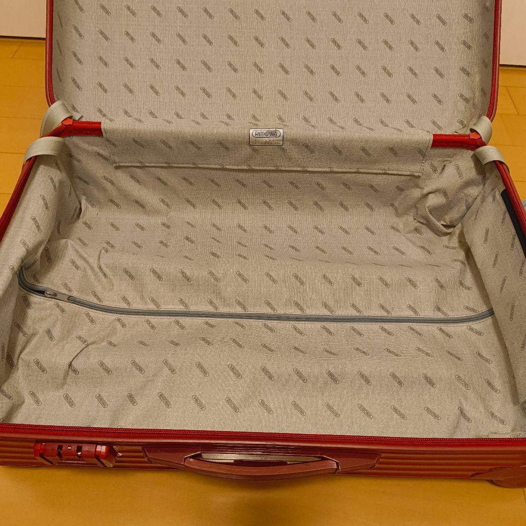 廃盤品 希少 RIMOWA 63L 2輪 855.63 キャリーケース レッド