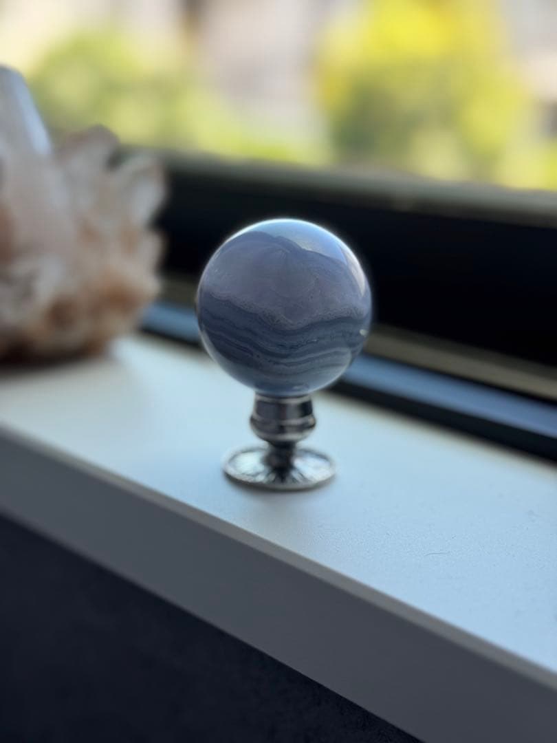 こはみつ　ナミビア産ブルーレースアゲートスフィア