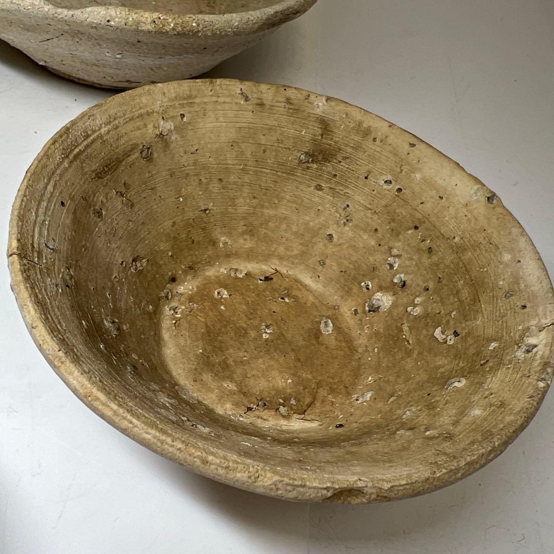 専用　鎌倉時代　山茶碗5客　口径約14~15.5㎝　東Y7-1225③タエカ