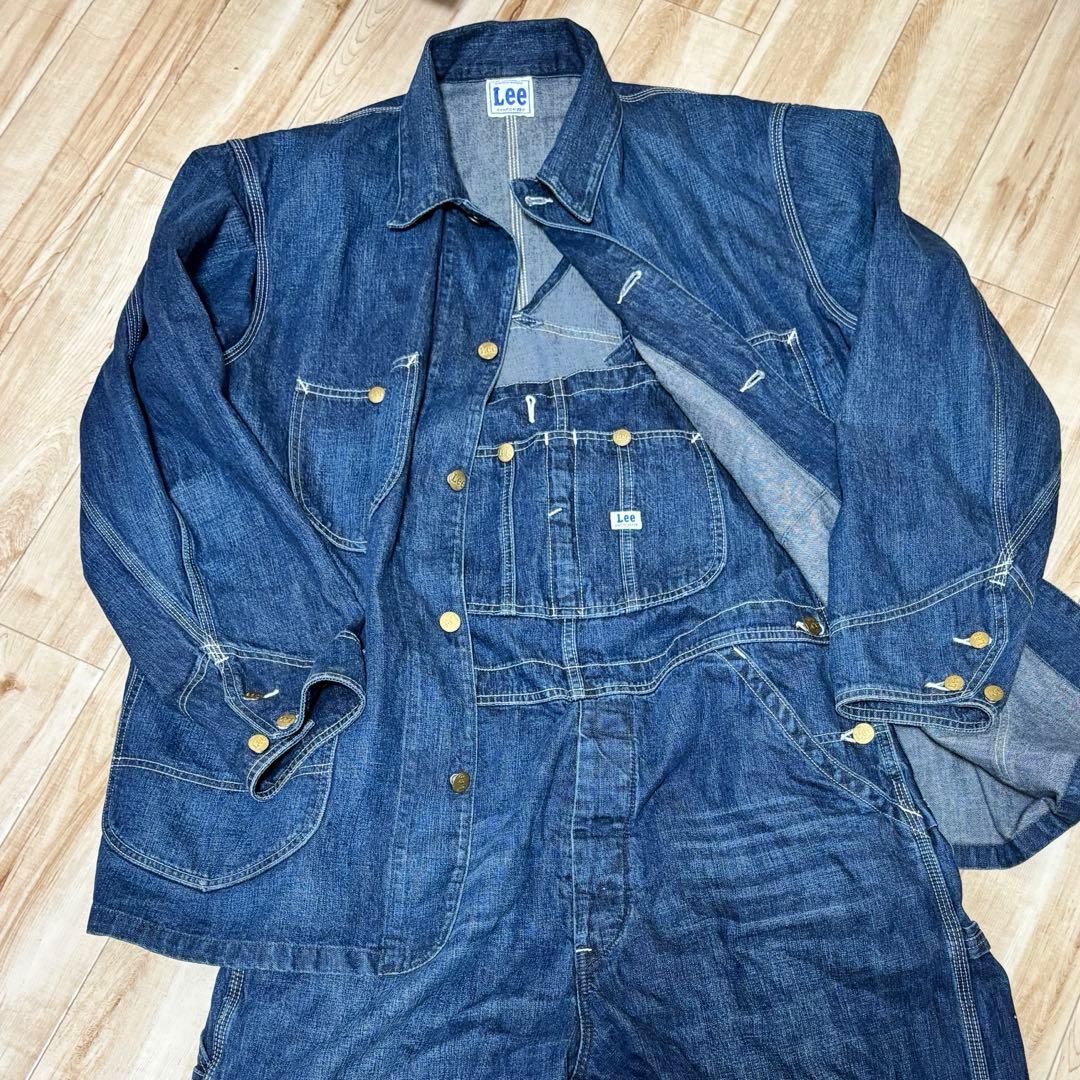zhongjingsaji Lee デニム セットアップ インディゴブルー