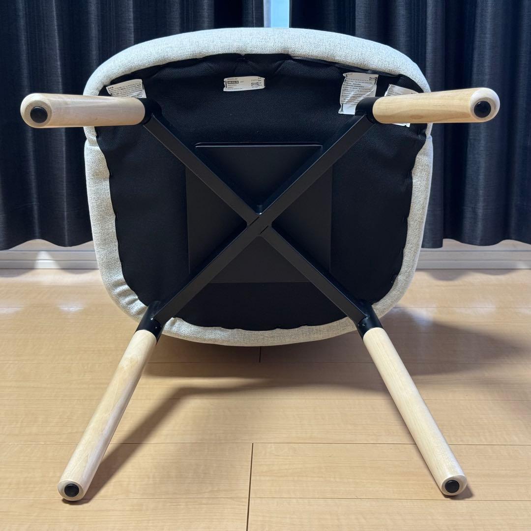 IKEA ヤンオロフ 2脚セット 回転ダイニングチェア ベージュ