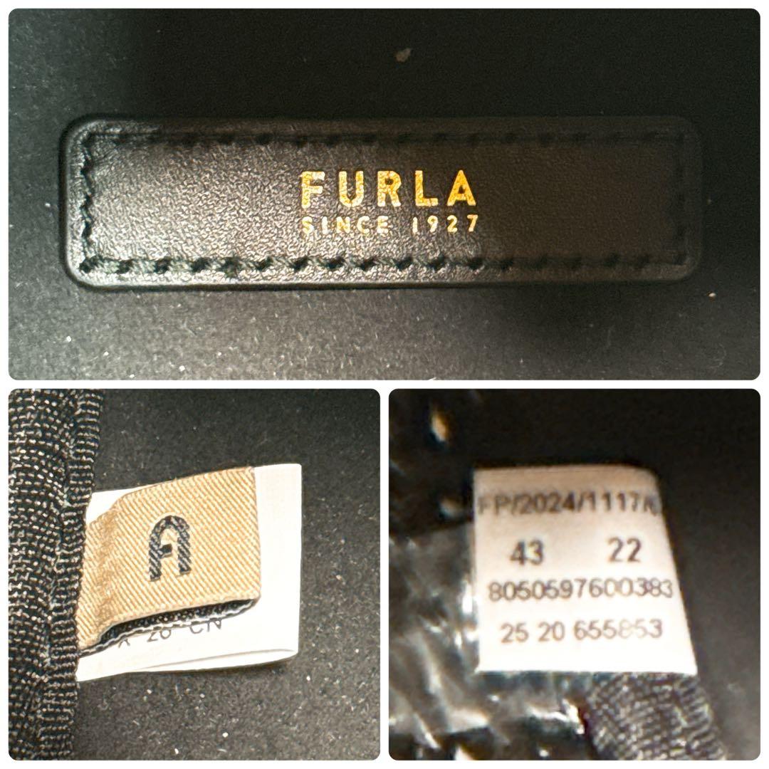 現行 極美品✨ フルラ ミオニード 2024SS ミニバッグ 巾着 ポーチ 黒