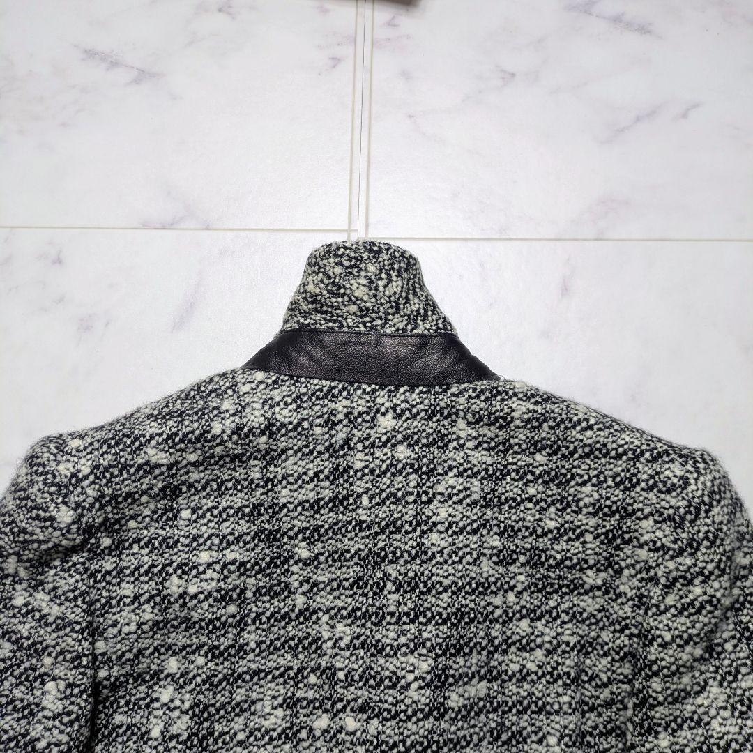 【美品】ロエベ ツイード テーラードジャケット アナグラム 40
