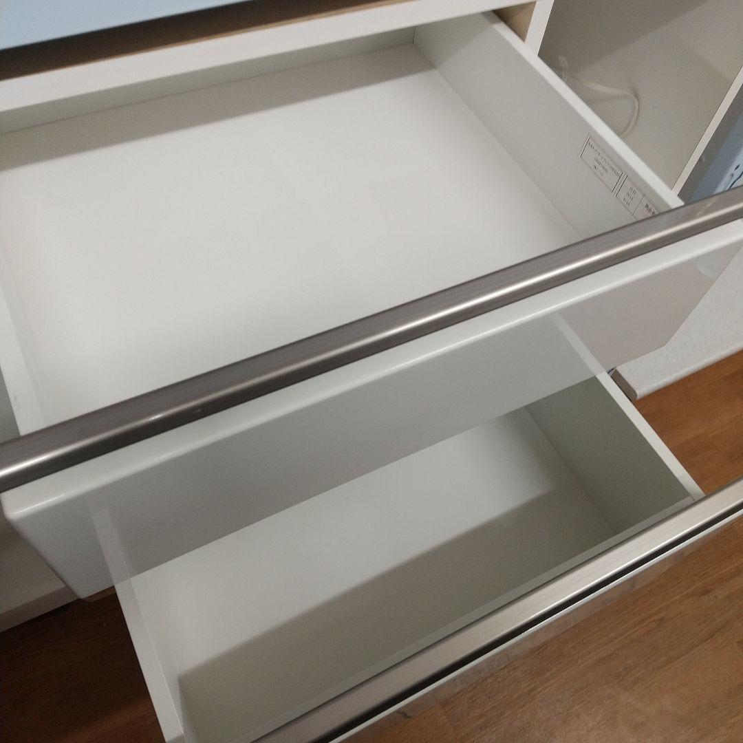 [送料込]美品　ニトリ アルミナ 120KB WH キッチンボード　引取歓迎！！