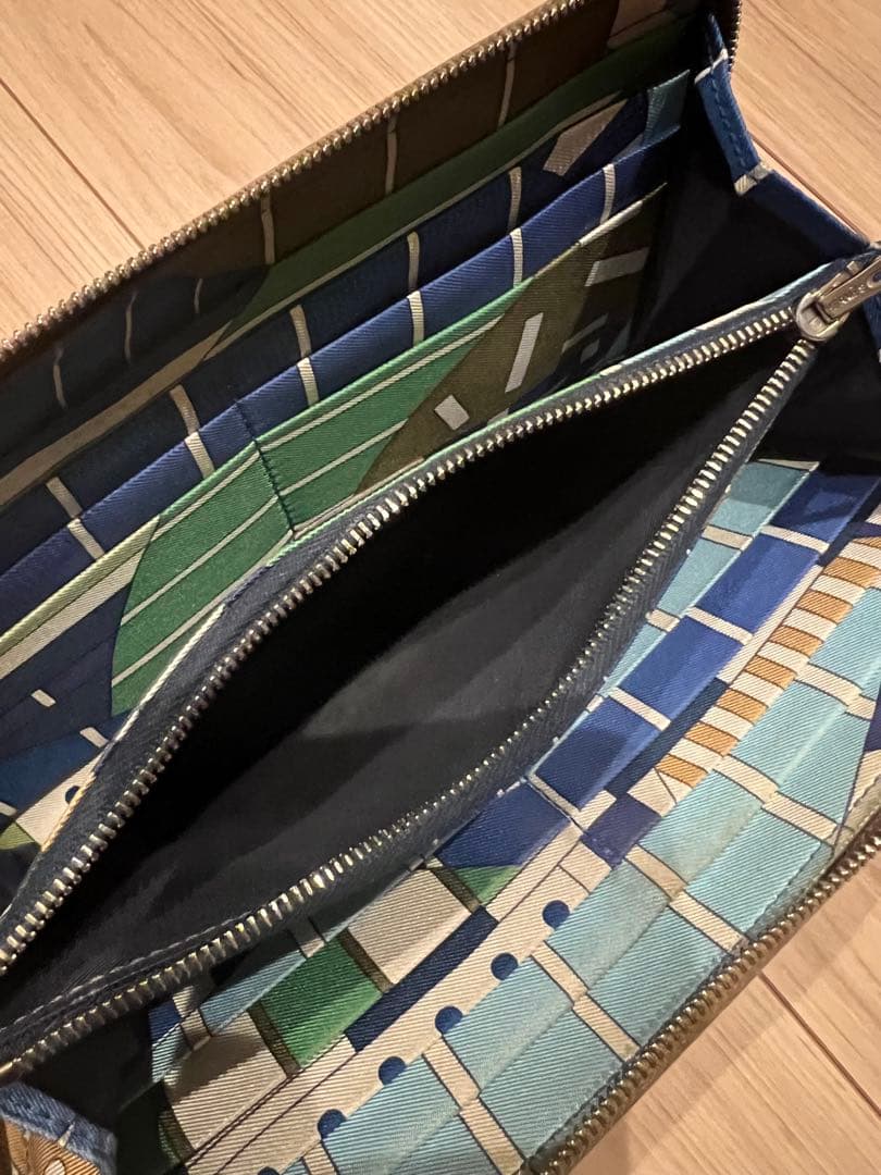 HERMES アザップ シルクイン ゴールド ラウンドファスナー長財布