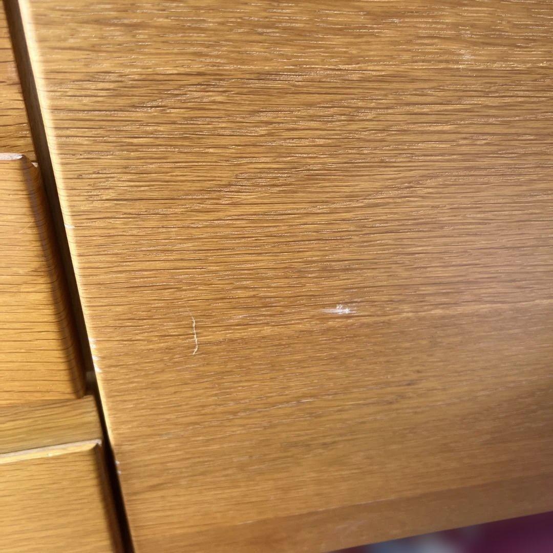 ナチュラルウッド スリムデザインチェスト　サイドボード　リビングボード