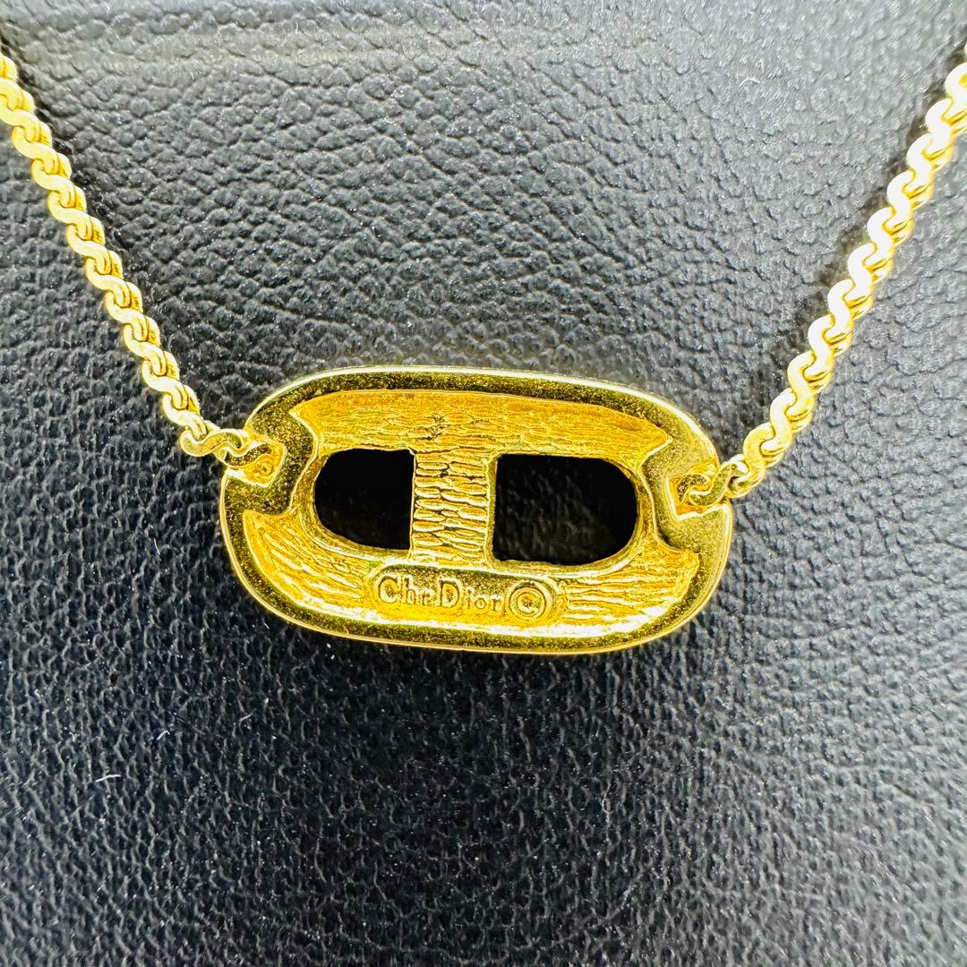 ✨Dior✨ディオール✨CD✨ラインストーン✨ゴールド✨ネックレス✨